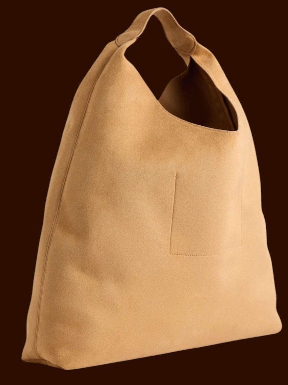 GAP Large Tan Suede Hobo Bag